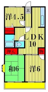 ベル・ビュー松戸【1階】の間取り