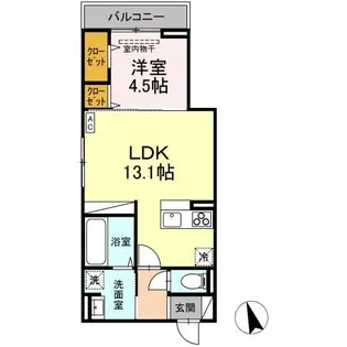 Luxe Gracia 成田町【3階】の間取り