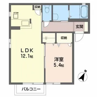 フォーム西多賀【1階】の間取り