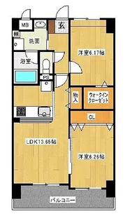 アトール城南【4階】の間取り