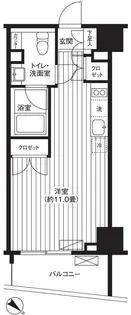 TiーHIGASHIAZABU【7階】の間取り