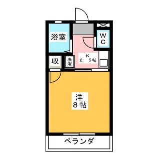 ハイツイーストリバーサンシャインA【2階】の間取り