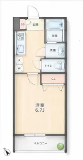 ベルテ上原【2階】の間取り