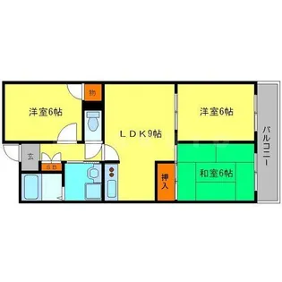 エステート関目【4階】の間取り