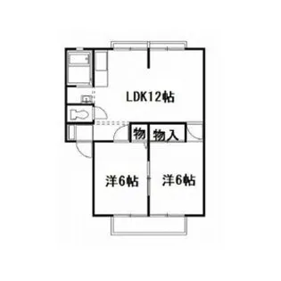 T・K ビレッジ C【2階】の間取り