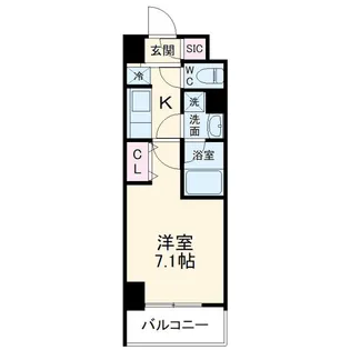 meLiV岐阜駅前【4階】の間取り