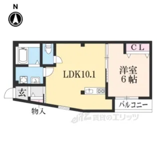 SJS浜大津【3階】の間取り