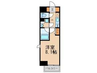 スカイコート蔵前II【14階】の間取り