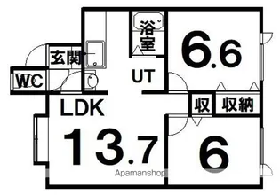 コンフォート入江【2階】の間取り