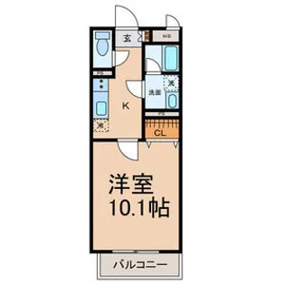 ヴィラ豊科【1階】の間取り
