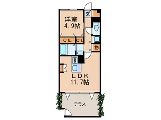 Patio【1階】の間取り