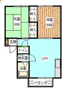 コーポイシザワ【1階】の間取り