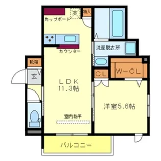 シュライクガーデン【1階】の間取り