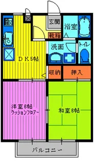 フレンズハイツA【1階】の間取り