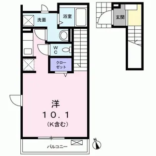 Casa KM【2階】の間取り