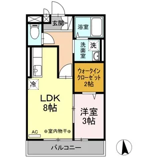カナディアンコート平成【3階】の間取り