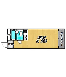 ヴィーブル千林【2階】の間取り