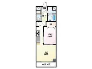 FONTANA FUKI【5階】の間取り