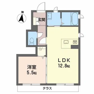 シャーメゾン大門【1階】の間取り