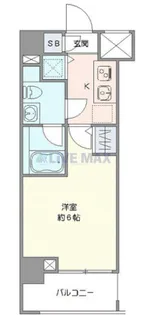 レア横濱天王町参番館【3階】の間取り