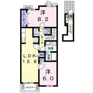ビアンオヤマ【2階】の間取り