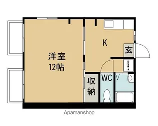 コスモハイツ第2新須磨【2階】の間取り