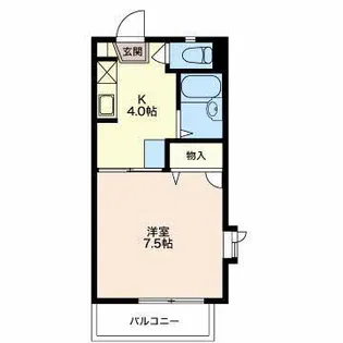 レーベン西和田【2階】の間取り