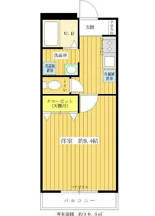 エスペランス幡ヶ谷【2階】の間取り