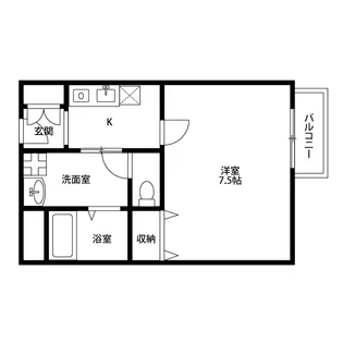 アンプルール 茨木【1階】の間取り