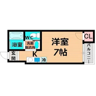 レーヴ千林【2階】の間取り