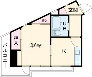 コクセイマンション【4階】の間取り