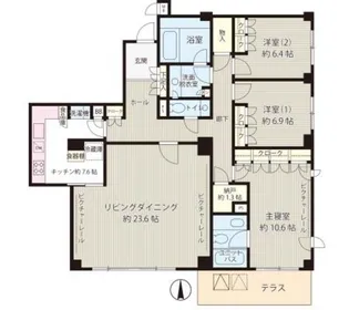 大山パークヒルズ【1階】の間取り