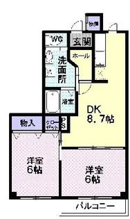 アッシュ ネクスト A【1階】の間取り