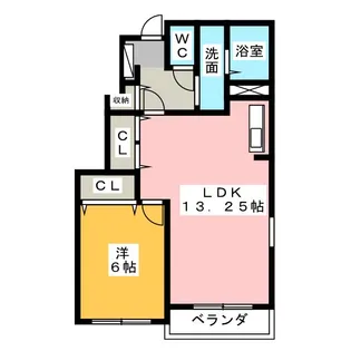 ヴィラーレ【1階】の間取り