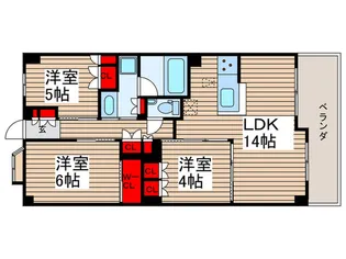 エクセレントシティ津田沼【3階】の間取り