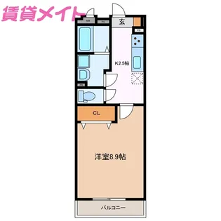 VIGORE Shirasuka【2階】の間取り