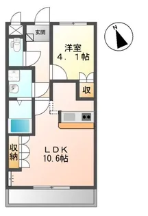 ルミナスガーデン B【2階】の間取り