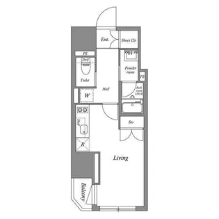 V-style入谷【3階】の間取り