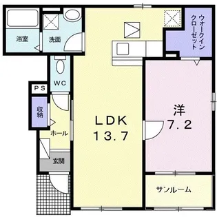 クオーレ C棟【1階】の間取り