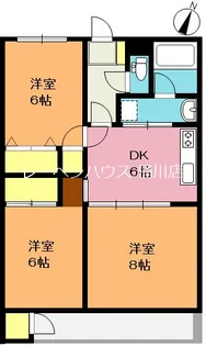 グリーンパレス桶川【1階】の間取り