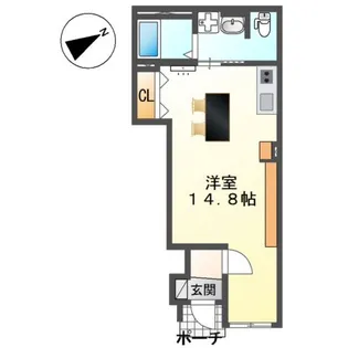 仮)スイートモダン三宅【1階】の間取り