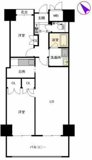 シャーメゾンステージ博多【11階】の間取り