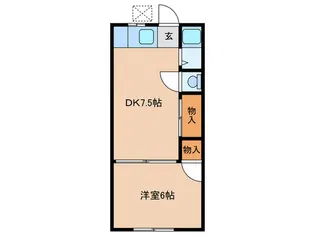 栄福荘【1階】の間取り
