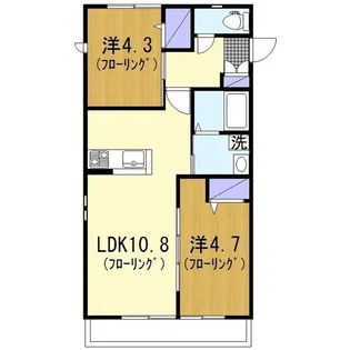 コーシュカII【3階】の間取り