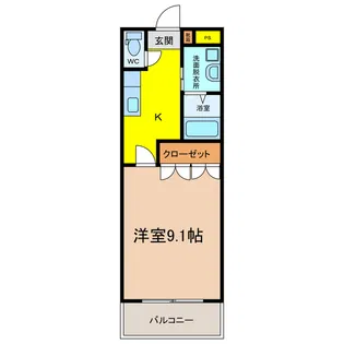 クオリティーハイツ【1階】の間取り