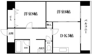 ヴェルドミール山忠松屋町【8階】の間取り
