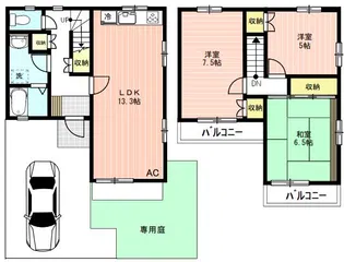 ブリージングタウン百草園の間取り