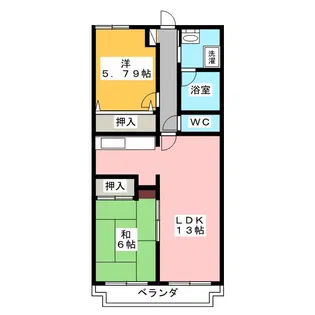 ハイランドウエスト【2階】の間取り