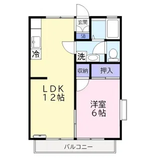 メゾン・ド・ミッシェル【1階】の間取り