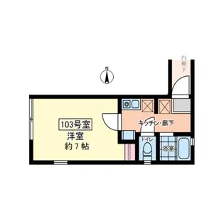 ノースデール代沢【1階】の間取り